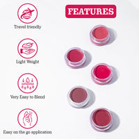 Aravi Organic Lip and Cheek Tint - With Goodness of Vitamin E & Candelila Wax - Nourishes & Hydrates Dry Chapped Lips, Blush & Eyeshadow Fo All Skin Types - 8 gm