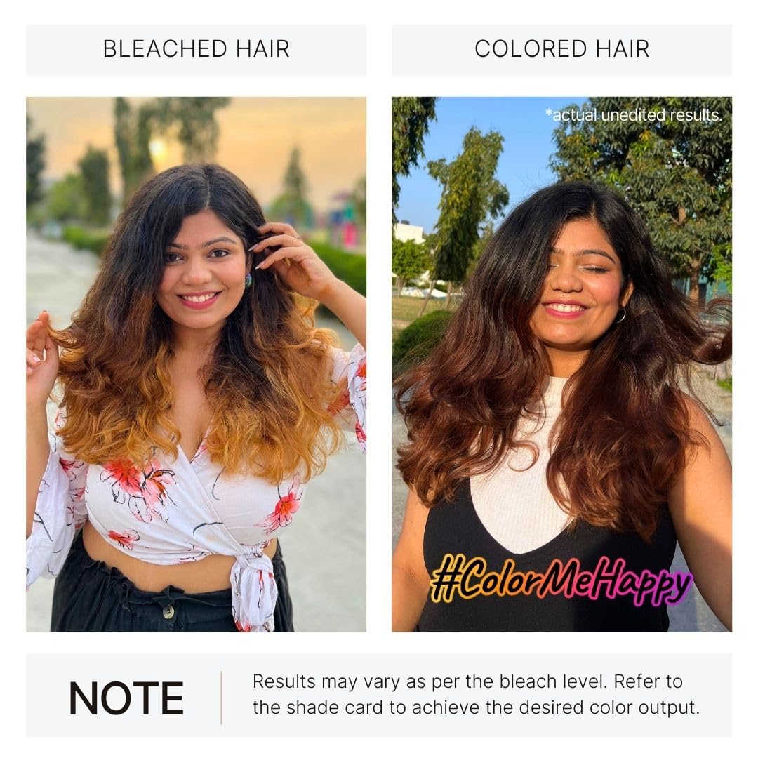 2.Oh! Italian- Hazelnut Brown Hair Color DIY Kit | Semi Permanent Hair Color + Hair Bleach for Hair Color | Hair Highlights for Women & Men | Hair Bleach with Plex & Argan oil| Lightening Kit