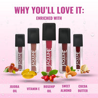 Jaquline USA Pout Power Set Of 5 Liquid Matte Lipstick | Water Proof | Smudge Proof | Transfer Proof |Long Lasting | Hydrating & Lightweight| (5X1.25Ml)