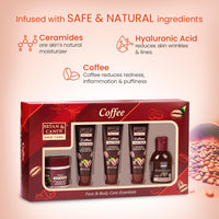 Bryan & Candy Coffee Bath Kit Women's Day Gift Set For Women & Men | Choco Body Butter, Face Wash, Face Scrub, Face Mask, Bath & Shower Gel | Vegan, pH 5.5, SLS & Paraben-Free |
