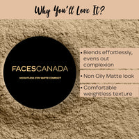 FACESCANADA Comfy Matte Liquid Lipstick - Note To Self 07, 3 Ml, Weightless Matte Finish Compact Powder - Natural 02 | 9 G
