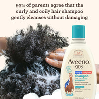 Aveeno Baby Kids Curly Hair Shampoo With Oat Extract & Shea Butter 12 Fl Oz, 1 Count