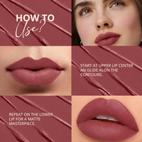 Carlton London Creamy Matte Stardust Bullet Long Stay Lipstick |Enriched with Vitamin E, Castor oil | Intense Colour, Moisturised Lips, Smooth & Light |Upto 8 hrs- 4Gm. (Amber mauve)