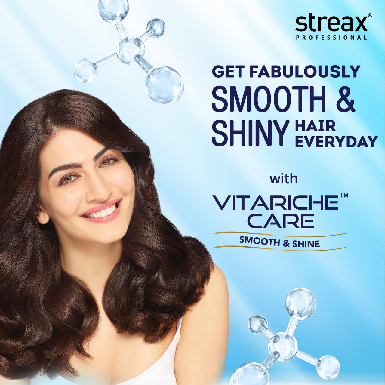 Streax Professional Vitariche Care Smooth And Shine Masque, Fresh Fragrance For Dry Hair Type, 200G,1 Count