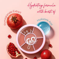 Mila Beaute Go Girl Lip Palette with 6 Pigmented Shades I Creamy Matte Finish I Hydrating Formula of Pomegranate Extract & Hyaluronic Acid I Travel Friendly Lip Palette - SWEARBY NUDES & BROWNS