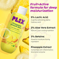 PLIX - THE PLANT FIX Peaches & Lemon Detan Bump Eraser Scrub (200g), Body Lotion SPF 30 (150ml), & Pineapple Smooth Skin Juicy Body Wash (236ml) | Removes Tan, & Smoothens Strawberry Skin