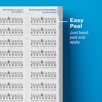 Avery Printable Return Address Labels with Sure Feed, 2/3