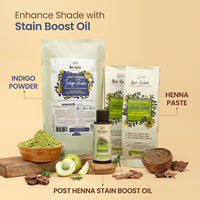 Nat Habit Henna Paste, Pre-Soaked in Black Tea and Herbs, 100% Natural Rajasthani Henna - (Pack of 4 x 220g)