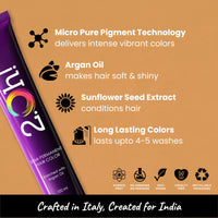 2.Oh! Italian- Golden Glaze Hair Color For Women & Men | Ammonia-Free DIY Semi Permanent Hair Color | Enriched with Argan Oil | Lasts upto 4-5 Washes | Pack of 2