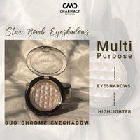 Charmacy Milano Star Bomb Eyeshadow (Shade 03) - 3.2 g, Shimmery Effect, Glitter, Duo-Chrome Metallic, Intense Pigmentation, Use as Highlighter & Lip Topper, Vegan, Cruelty Free