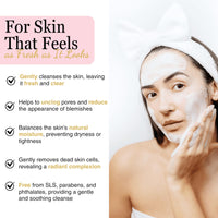 Nature’s Kinn Rose, Camomile & Jasmine Cloud Cleanse Foaming Facewash | Hydrating & Soothing | With Niacinamide, Hyaluronic Acid & Gotu Kola | Sulphate-Free, Paraben-Free, Alcohol-Free | 100ml