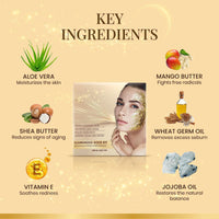 Ozone Illuminous Gold Facial Kit For Men & Women | Ideal For All Skin Type | 6 Easy Step Facial Kit For Natural Golden Glow, Radiant & Luminous Skin (Pack of 2)