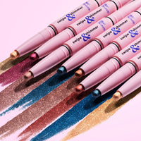 Blue Heaven Pencil Swipe & Shimmer Eye Shadow Infused With Primer, Smudge Proof, Eye Shadow Stick Dual Ended - Romanticism, 2.2G, Multicolor, Matte Finish
