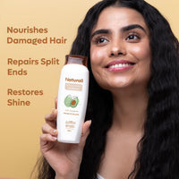 Naturali Hairfall Arrest Shampoo + Damage Repair Conditioner | Strengthens Hair & Promotes Regrowth | Repairs Split Ends | Smoothes Dry, Damaged Hair | Sulphate & Paraben Free | 200ml + 180ml