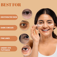 WildOak Under Eye Power Gel | Fades Dark Circles, Wrinkles & Puffiness | Anti-Aging, Hydrating & Firming Formula | Sepilift DPHP Collagen, Saffron & Aloe Vera Lightweight & Fast Absorbing | 50g