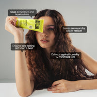 Moxie Beauty Flexi Styling Serum Gel - Medium Hold & 94% Users Reported Frizz Reduction | Non-Crunchy, Non-Sticky | For Frizzy, Dry, Wavy, Curly Hair | Sulphate, Paraben & Silicone Free| 50ml