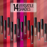 FACES CANADA Comfy Silk Liquid Lipstick - Mysterious Pink 12, 3ml | Satin Matte HD Finish | Luxe Comfort | Longlasting | No Dryness | Smooth Texture | Mulberry Oil & Shea Butter For Plump Hydrated Lips