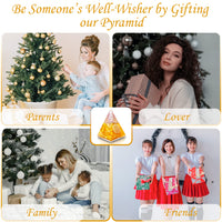 Orgone Pyramid | Citrine Orgonite Pyramid for Wisdom, Wealth & Success | Healing Crystal Gemstone Pyramid | Orgone Pyramid Crystal - Handmade In India