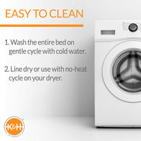 K&H Pet Products Self-Warming Crate Pad, Warming Dog Crate Bed, Machine Washable Dog Crate Mat, Tan Small 20 X 25 Inches