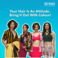 Streax Professional Hold & Play Funky Colour, Oomphy Orange, 100g | Orange Hair Colour I Vibrant Semi-Permanent Hair Colour | Ammonia Free, Peroxide Free