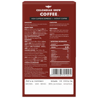 COLOMBIAN BREW COFFEE Colombian Brew High Caffeine Espresso Instant Coffee Powder, Strong, 50g