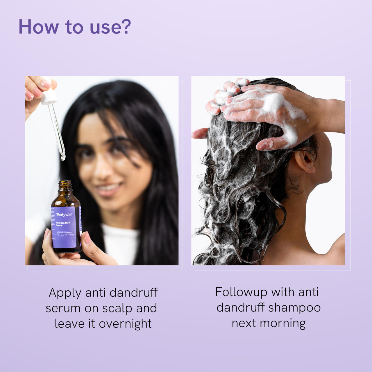 Be Bodywise Anti Dandruff Shampoo (150ml) & Intense Action Dandruff Removal Treatment (60ml) for Women | Targets Dandruff, & Removes Visible Flakes | SLS & Paraben Free