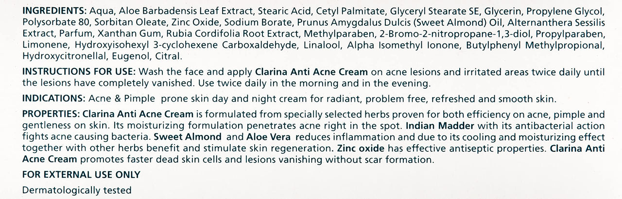 Himalaya Herbals Clarina Anti-Acne Cream |30g