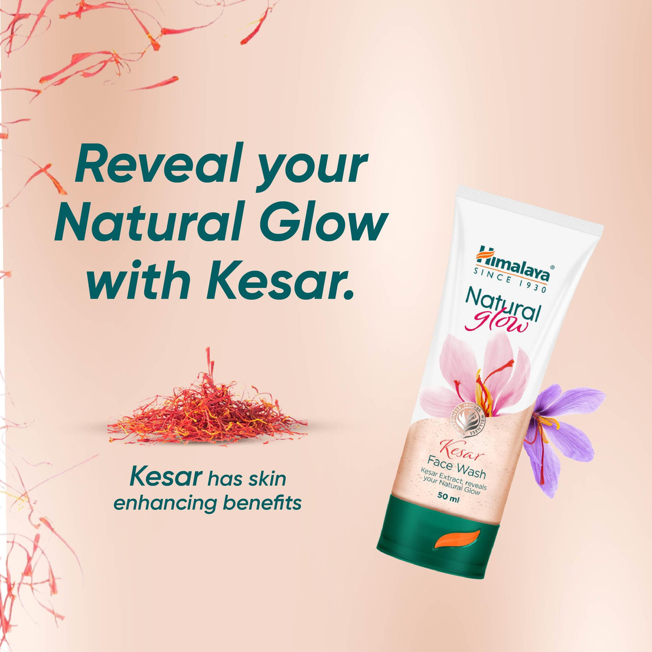 Himalaya Herbals Fairness Kesar Face Wash, 50ml