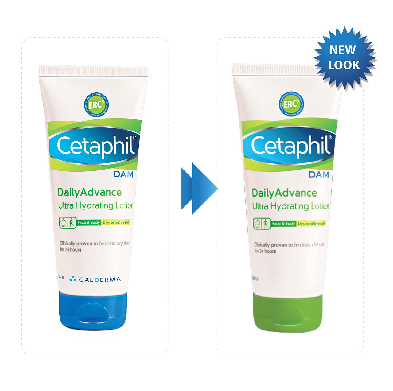 Cetaphil Dam Daily Advance Ultra Hydrating Lotion, 30g and Cetaphil Daily Advance Ultra Hydrating Lotion, 100g