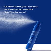 Asaya Even Tone Mist for Dark Underarm | 7% Glycolic Acid Spray with 3% Lactic Acid & MelaMe™ Complex | Helps fade dark underarm patches | Brightens Skin & Exfoliates Underarm | Controls Odour & Fades Darkness | Aluminium & Alcohol Free | For Women & Men