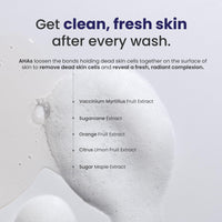 RE' EQUIL Fruit Aha Face Wash | Soap & Sulphate Free Cleanser | For Even & Brighter Skin Tone | Makes Skin Soft And Smooth | Gentle On Skin | All Skin Types | 200 Ml