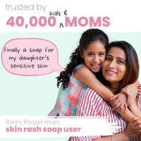 Tuco Kids Skin Rash Handmade Soap With Turmeric, Shea Butter, Olive Oil, Coconut Oil for Sensitive Skin, Everyday Use for Ages 3+ Kids, Paraben & Sulphate Free - 75 g (Pack of 3)