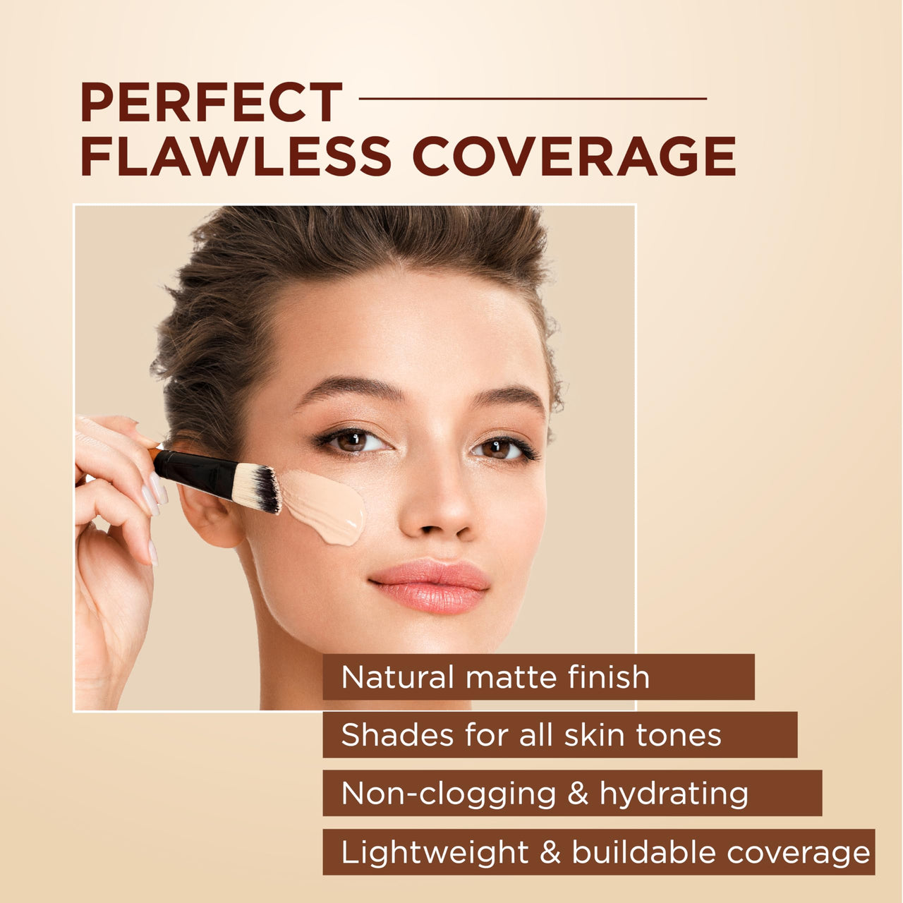 ZM Zayn & Myza Hydra Matte Foundation | Buildable Coverage | Foundation for Face Makeup | Non-clogging, All Skin Types, with Hyaluronic Acid & Niacinamide - (Medium Beige, 30 gm)