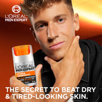 L'OREAL PARIS Men Expert Hydra Energetic Face Cream With Vitamin C + Protein, 24Hr Non-Greasy Face Moisturizer For Men, For Dry And Dull Skin, Reduces Look Of Fine Lines & Dark Circles, 50Ml
