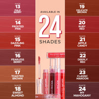 Hilary Rhoda Power Of Matte Liquid Lipstick | Buildable Colour | Long Lasting & Matte Finish | Lightweight & Non-Drying Formula | Smudge Proof & Non-Transferable | 3ml (Pink Candy - Shade 05)