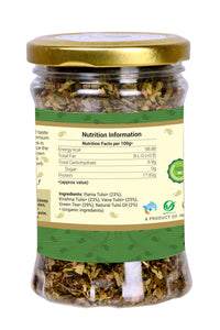 Orgrain India Certified Organic Tulsi Green Tea, 80g (Pack of 2*40g) | Stress Relieving & Energizing, Immune Support, Adaptogen, Vegan, Gluten-Free