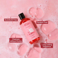 Uniqura Hydrating Body Wash Combo With Berries & Oud Fragrances | Reduce Acne, Remove Tan & Purify Skin| Shower Gel For Men & Women (300 ml each+Free Loofah)