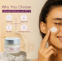 Kozicare Kojic Acid Cream with Hyaluronic Acid & Vitamin E | Lightweight Moisturizer with SPF 50 | Nourishing for All Skin Types | Achieve Radiant, Flawless Skin | Perfect for Women & Men - 50 gm