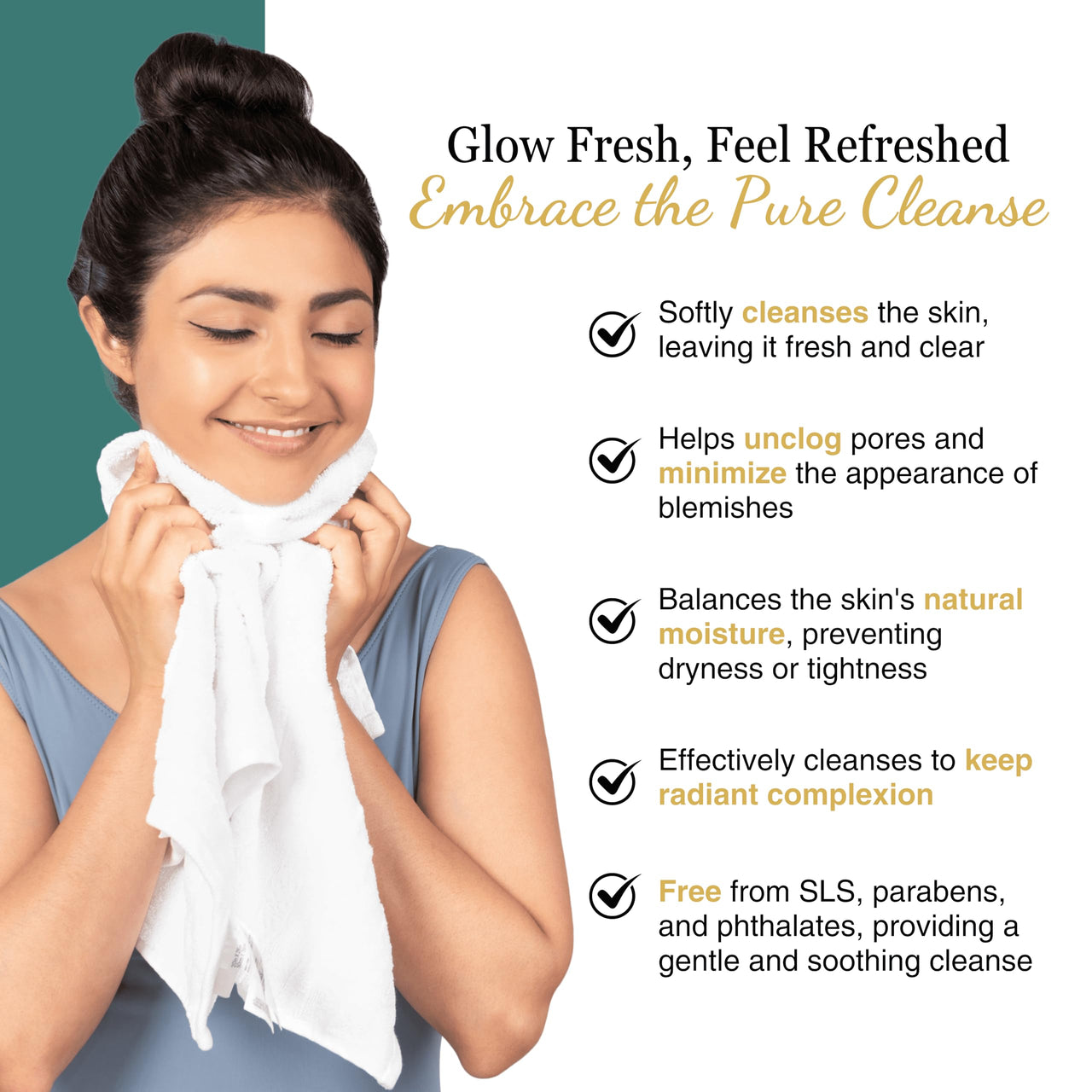 Nature’s Kinn Aloe, Honey Cloud Cleanse Foaming Facewash | Deep Cleansing & Hydrating | With Niacinamide, Hyaluronic Acid, AHA & BHA | Sulphate-Free, Paraben-Free | 100ml