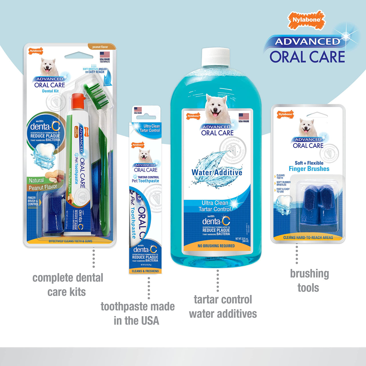 Nylabone Advanced Oral Care Puppy Dental Kit Puppy Original 3 Count 1 Count (Pack of 1)