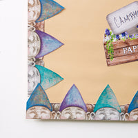 Eureka Curiosity Garden Peeking Gnomes Extra Wide Decorative Classroom and Bulletin Board Trim for Teachers, 3.25