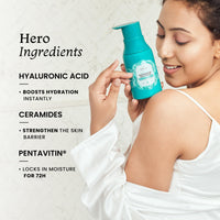 Foxtale Hydrating Body Lotion with Hyaluronic Acid & Ceramides | 72-hour Hydration | Lightweight & Non-Sticky | Long Lasting Musk Fragrance | Body Lotion for Men & Women | All Skin Type | 200 ml