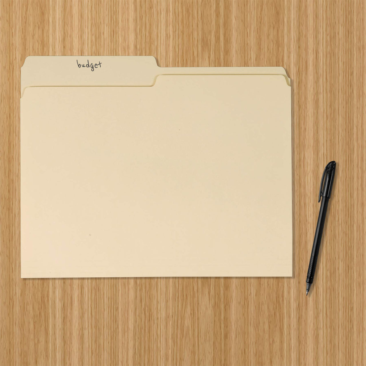 Basics File Folders, 1/2 Tab, 36-Pack, Letter (8.5" x 11"), Manila