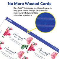 Avery Printable Business Cards with Sure Feed Technology, 2