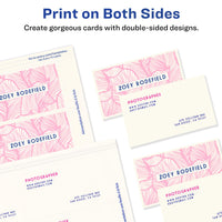 Avery Clean Edge Printable Business Cards with Sure Feed Technology, 2