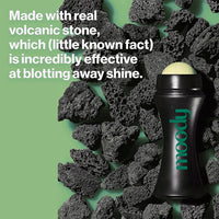 Moody Instamatte Mattifying Oil-Absorbing Volcanic Roller, Reusable Facial Skincare Tool Oil Control Roller for Oily Skin Care, Mattifying Face Roller