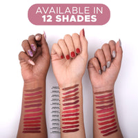 Hilary Rhoda Touch Of Mousse Lipstick | Matte Finish & Long Lasting | Infused with Vitamin E | Weightless & Liquid Lipstick with Mousse Finish | Smudge & Water Proof | Vegan - 5ml (My Forever - Shade 01)