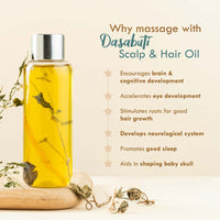 Nat Habit Summer Baby Scalp & Hair Oil with Brahmi Matsyakshi Dasabuti, Cools Body & Aids Good Sleep - 110ml