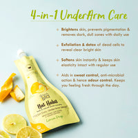 Nat Habit Lemon Drop Underarm Ubtan & Scrub For Softening, Odour Control & Remove Darkness With Lemon & Wild Turmeric (40gm X Pack Of 2)