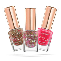 Seven Seas Easy Gel Nail Polish | Quick Dry Gel Nail Polish, Pack of 3 (Combo-15, 30ml)